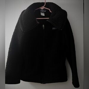 Patagonia Kids Black Teddy Jacket